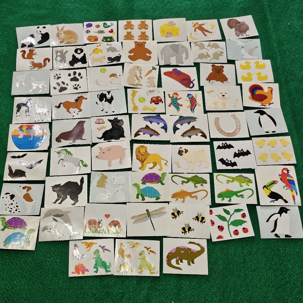 Mrs. Grossman's Animal Scrapbooking Sticker Bundle - 59 Modules - dinos farm etc